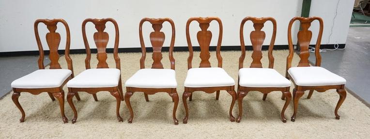 6 AMERICAN DREW QUEEN ANNE STYLE DINING CHAIRS (1 of 3)