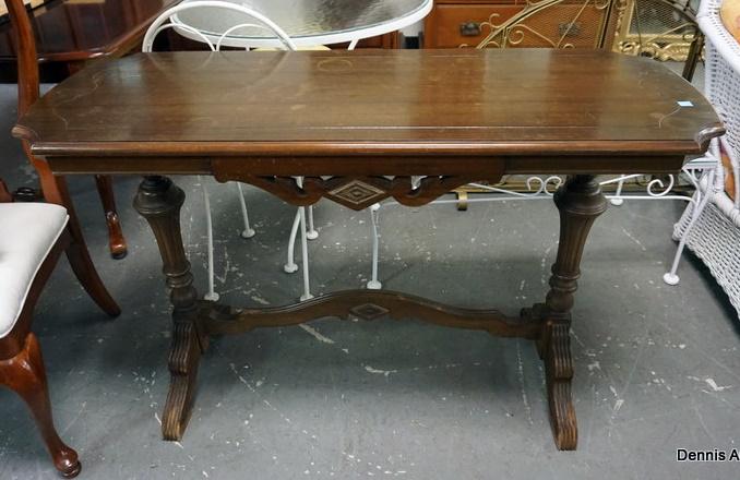 WALNUT SOFA TABLE (1 of 2)