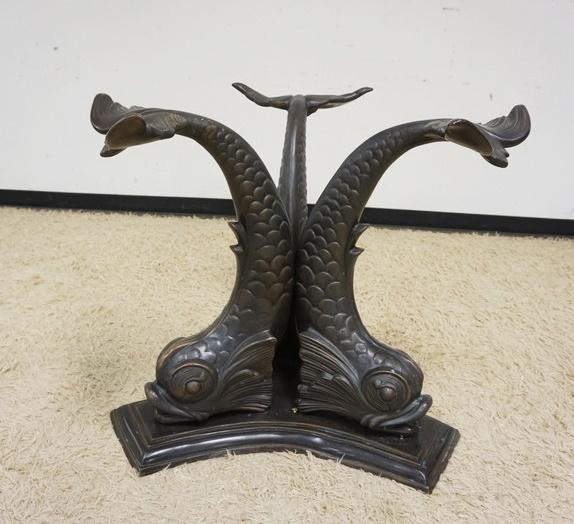 CAST METAL DOLPHIN TABLE BASE (1 of 4)