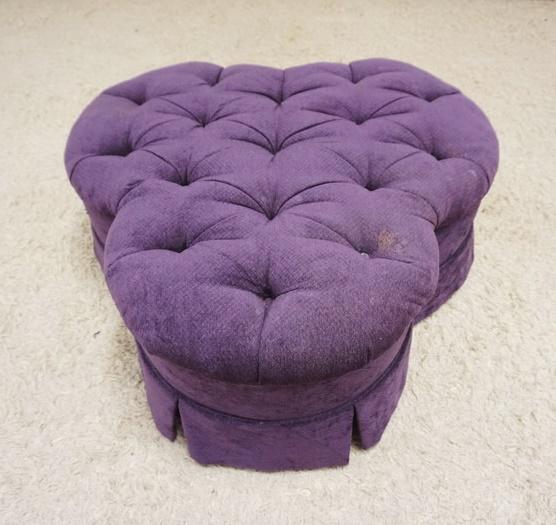 CLOVER SHAPED TUFTED UPHOLSTERED STOOL (1 of 1)