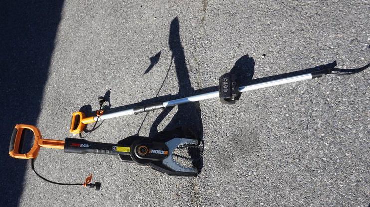 WORXS JAW SAW ELECTRIC PRUNER: WORXS *JAW SAW* ELECTRIC PRUNER WITH EXTENSION