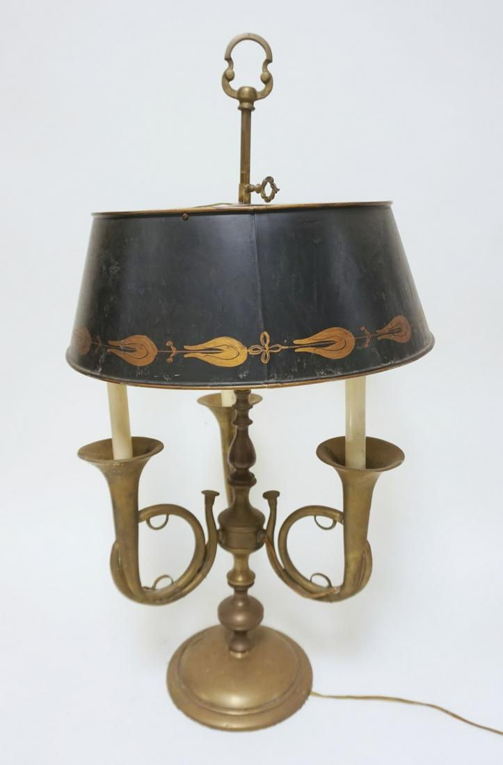 BRASS BOUILLOTTE TABLE LAMP (1 of 2)