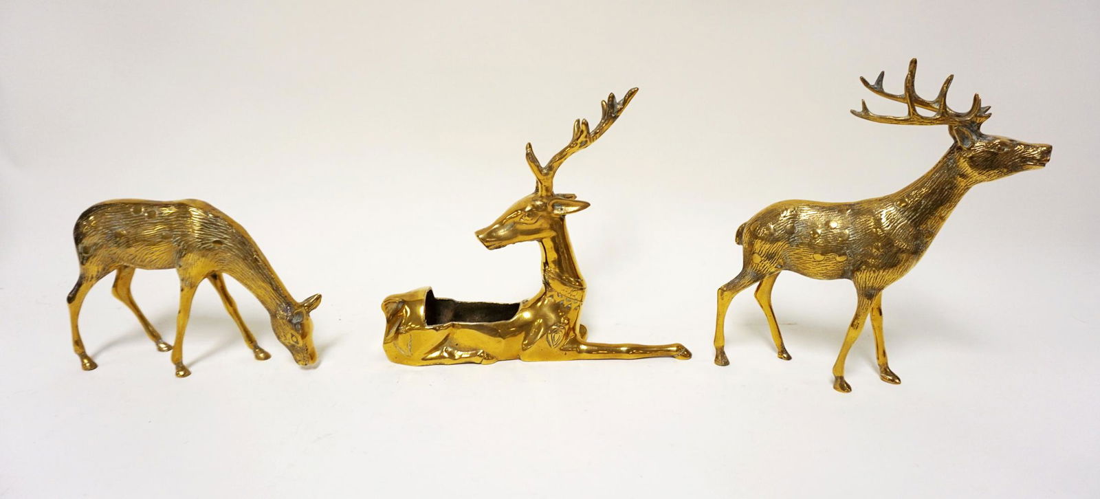 3 PIECE LOT OF CAST BRASS ANIMALS (1 of 2)