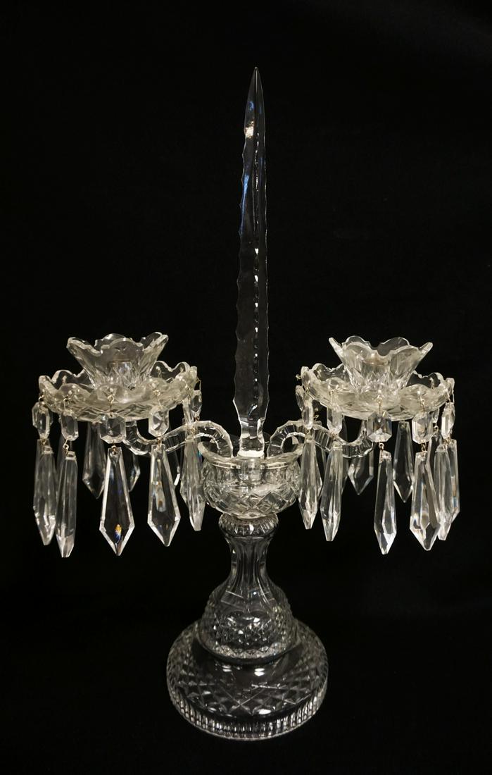 WATERFORD LEAD CRYSTAL CANDELABRA (1 of 2)