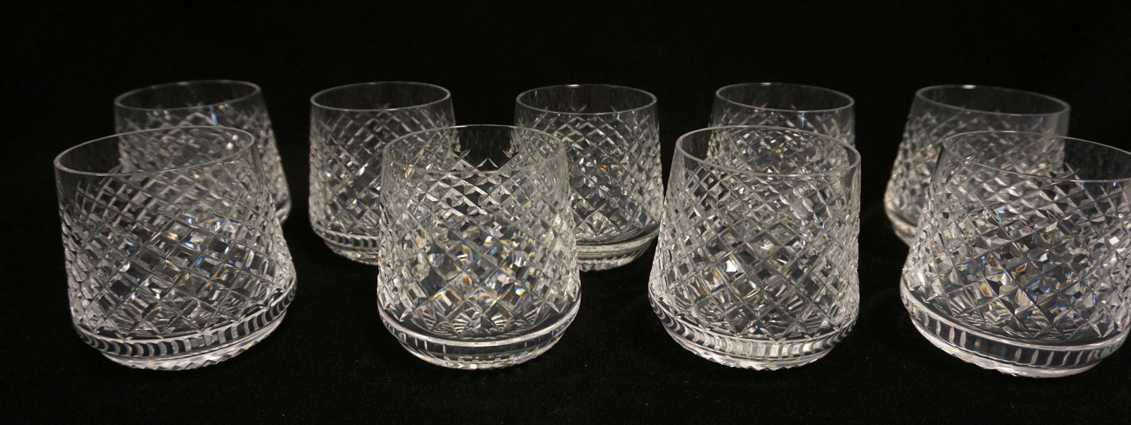 WATERFORD LEAD CRYSTAL 9 GLASSES (1 of 3)