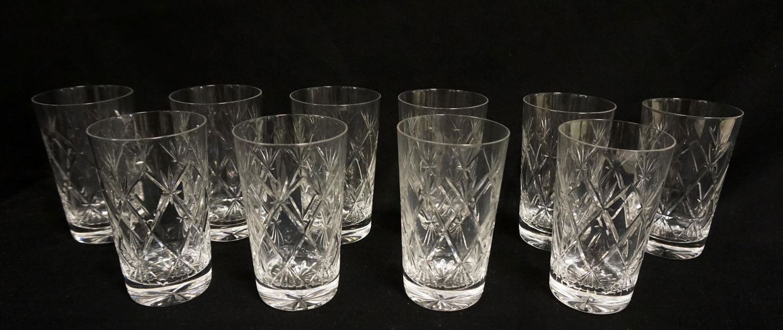 WATERFORD LEAD CRYSTAL 10 TUMBLERS (1 of 3)