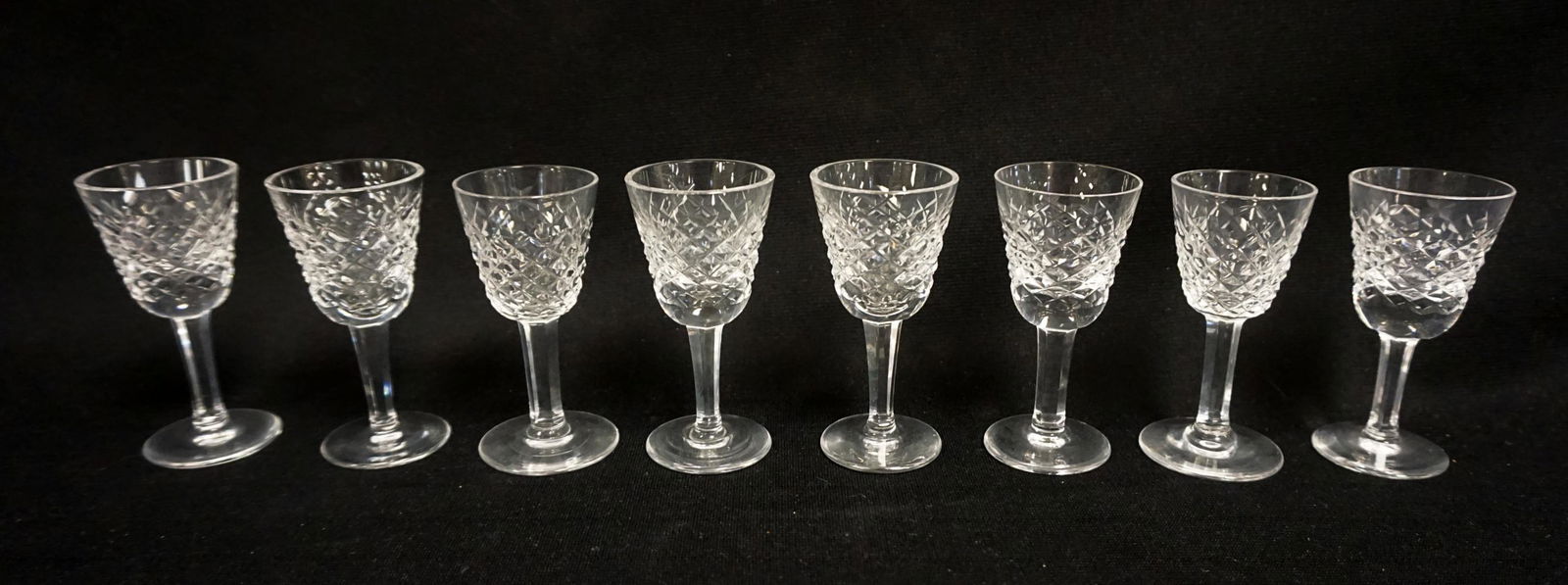 WATERFORD LEAD CRYSTAL 8 CORDIALS (1 of 3)
