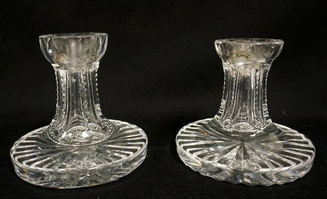 WATERFORD LEAD CRYSTAL CANDLESTICKS (1 of 2)
