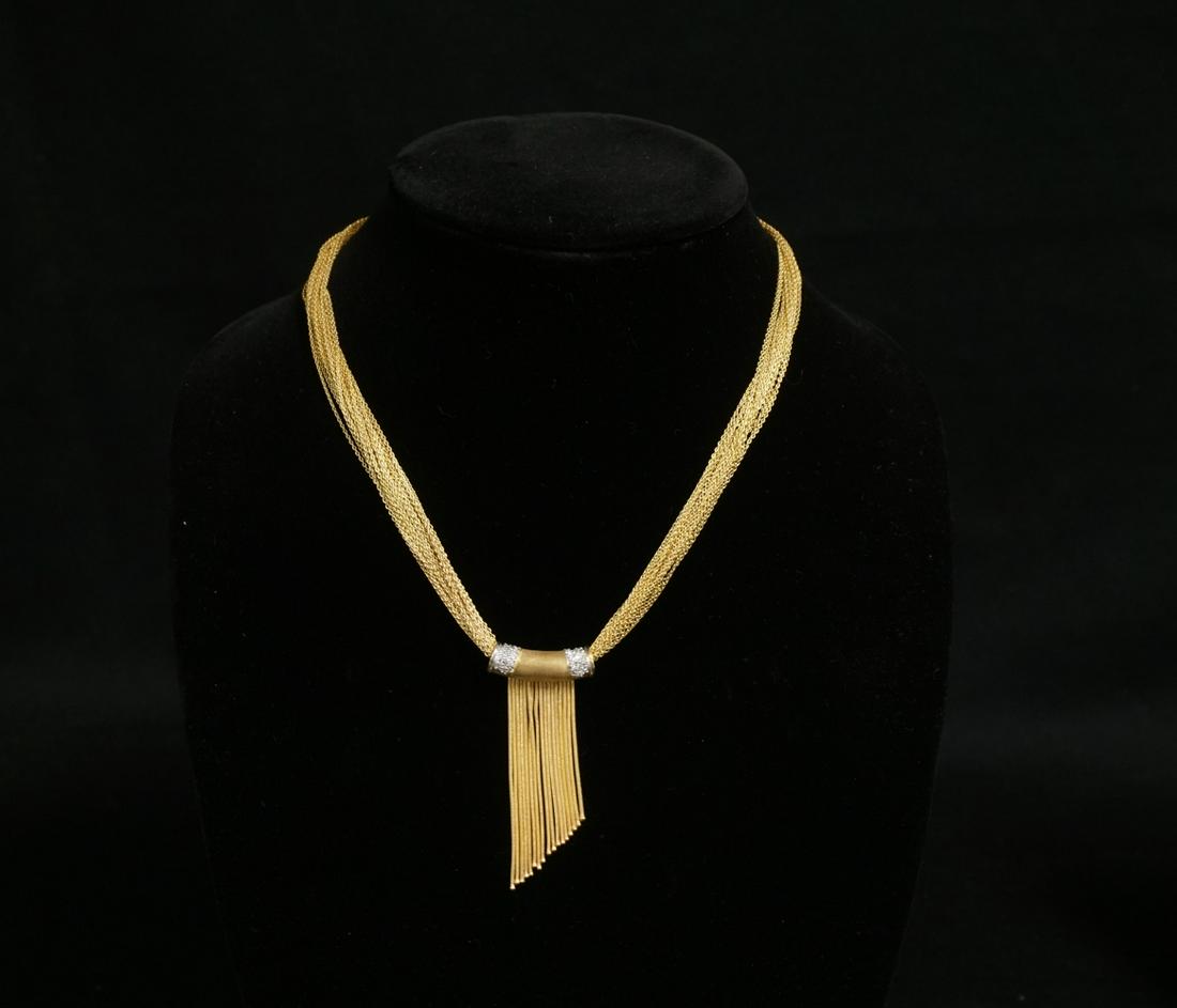 14KT YELLOW GOLD MULTI STRAND NECKLACE (1 of 4)