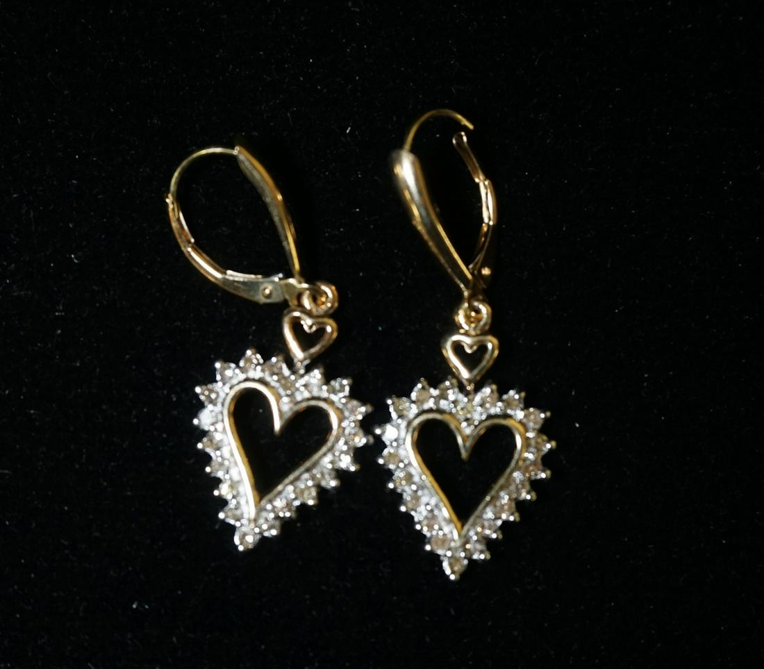 10KT YELLOW GOLD DANGLE EARRINGS (1 of 2)