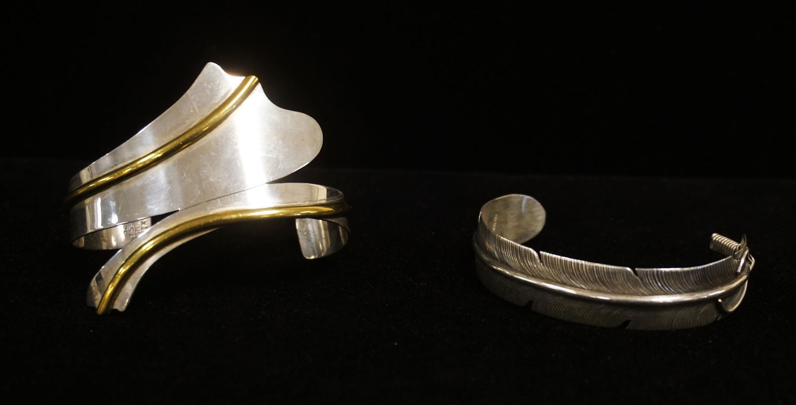 2 STERLING SILVER CUFF BRACELETS (1 of 7)