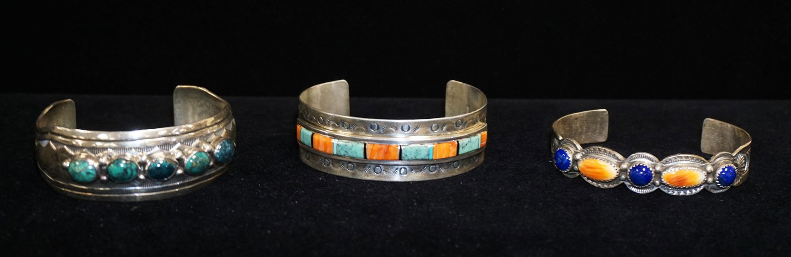 3 STERLING SILVER CUFF BRACELETS (1 of 3)