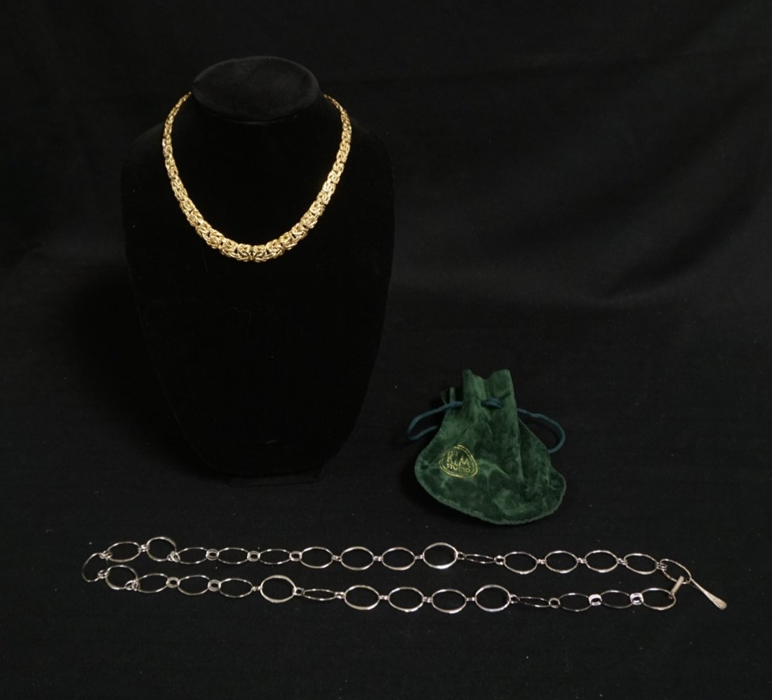 STERLING SILVER NECKLACE & RLM STUDIOS BELT (1 of 5)