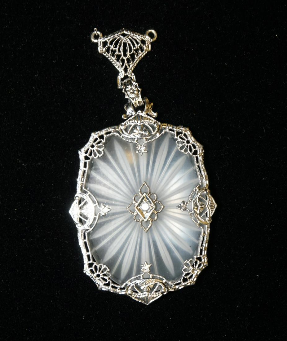 10K WHITE GOLD PENDANT (1 of 2)
