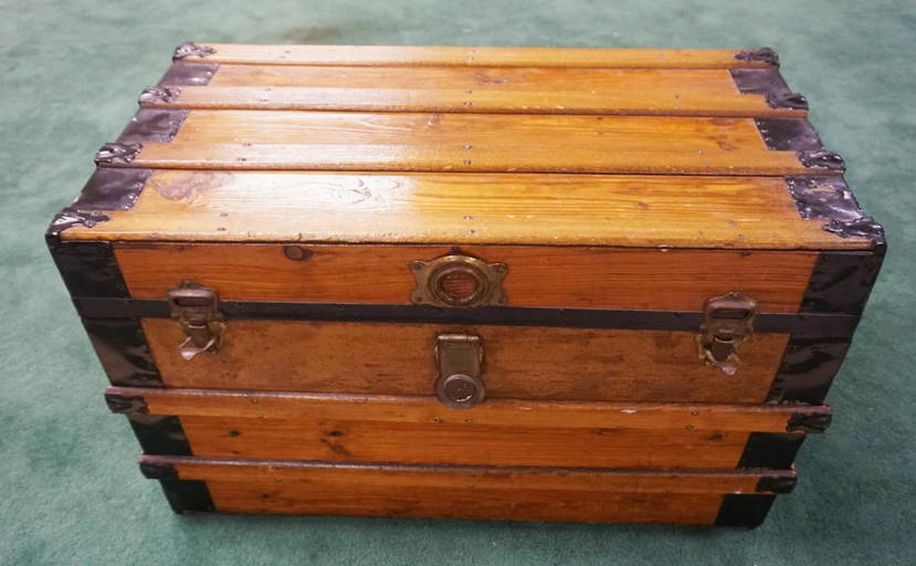 Antique Wood Trunk