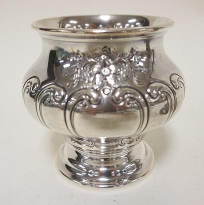 GORHAM STERLING HAND CHASED VASE (1 of 3)