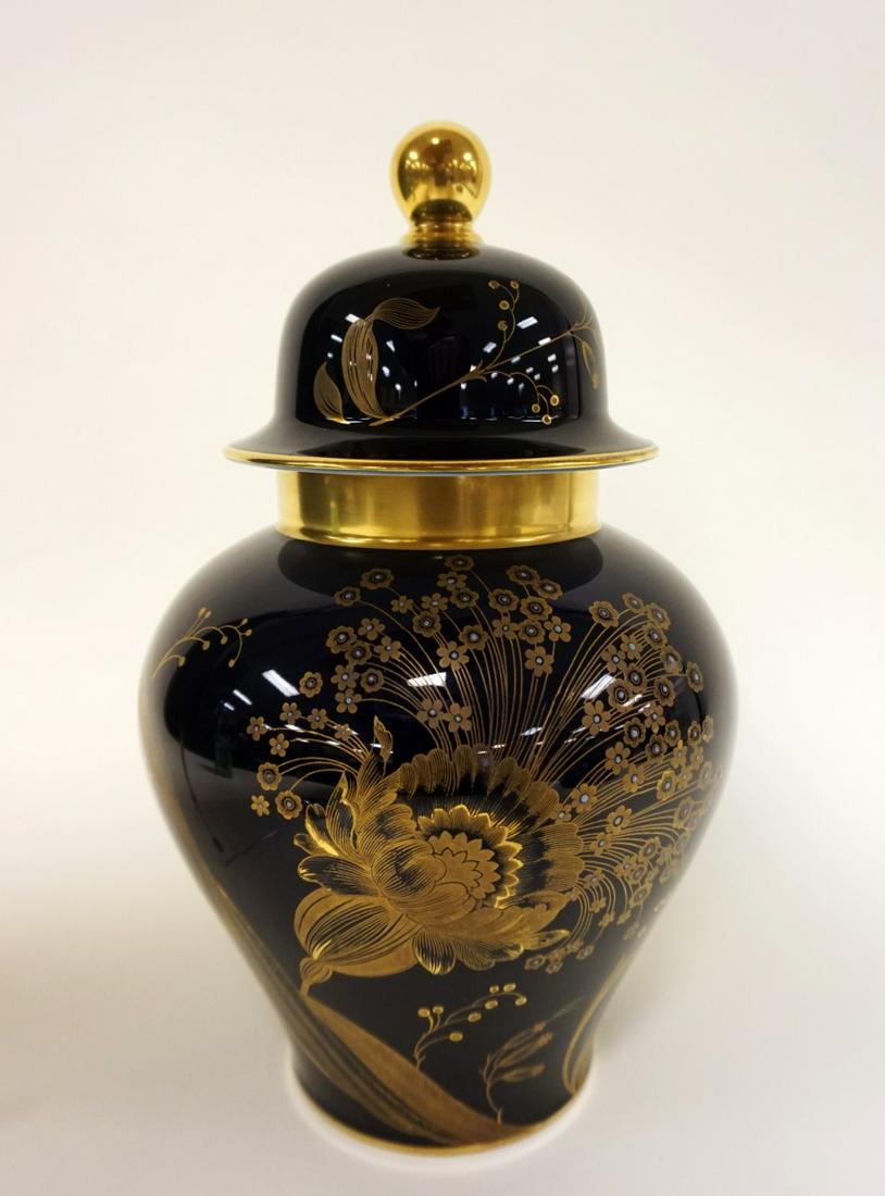 ROSENTHAL COBALT COVERED JAR (1 of 2)