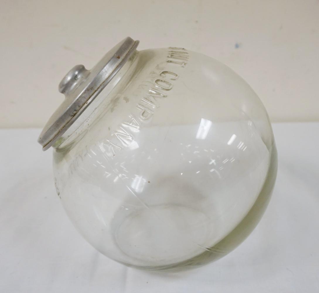 ANTIQUE CANDY STORE COUNTER TOP JAR W/LID (1 of 3)