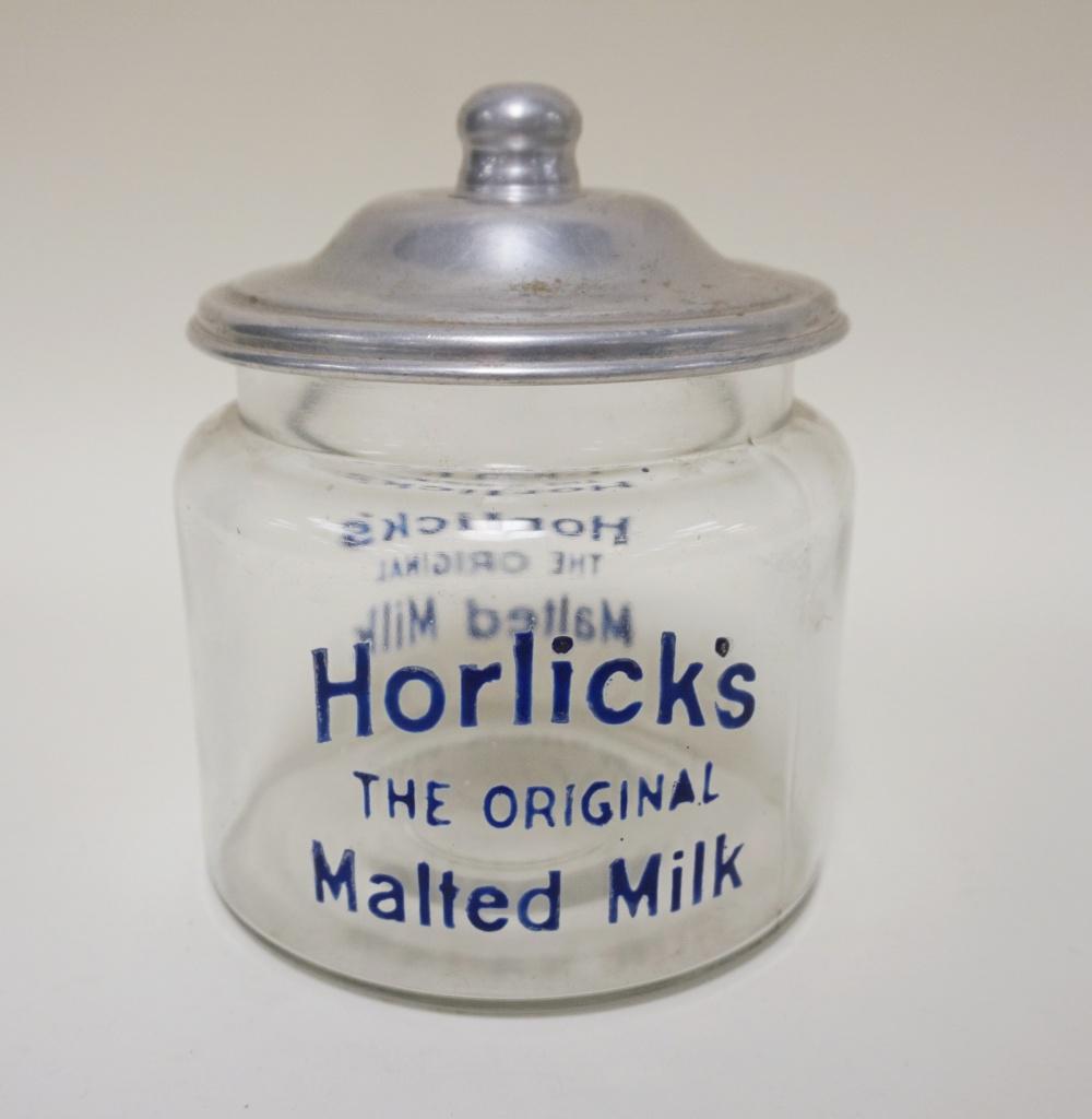 ANTIQUE CANDY STORE COUNTER TOP JAR W/LID (1 of 2)