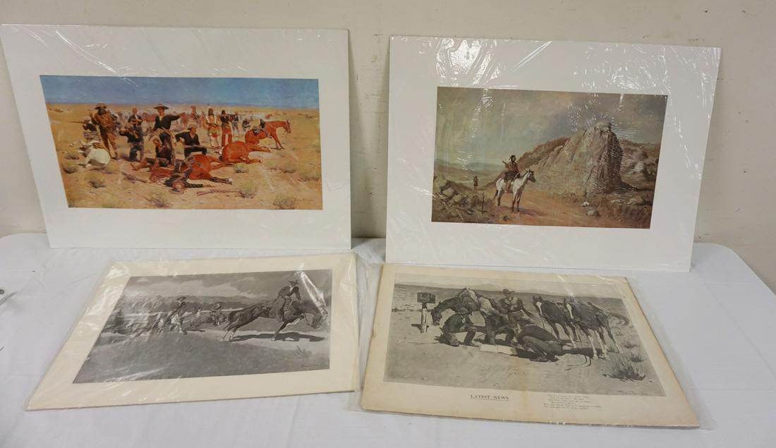 LOT OF 4 FREDERIC REMINGTON PRINTS (1 of 5)