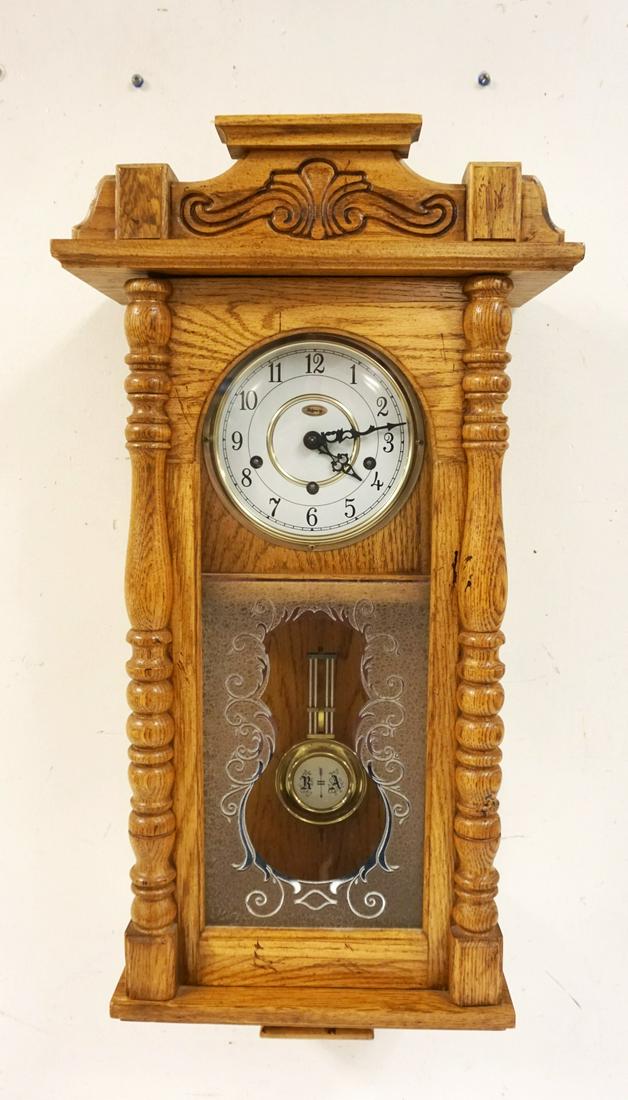 OAK RIDGEWAY WALL CLOCK (1 of 2)