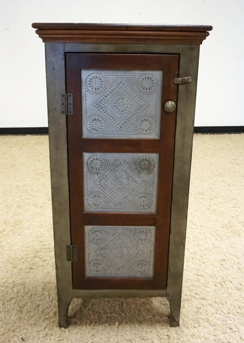NARROW PIE SAFE WITH PIERCED TIN DOOR (1 of 3)