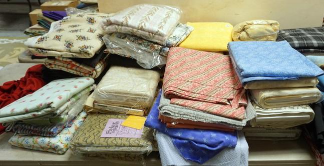 LARGE FABRIC MATERIAL LOT (1 of 8)