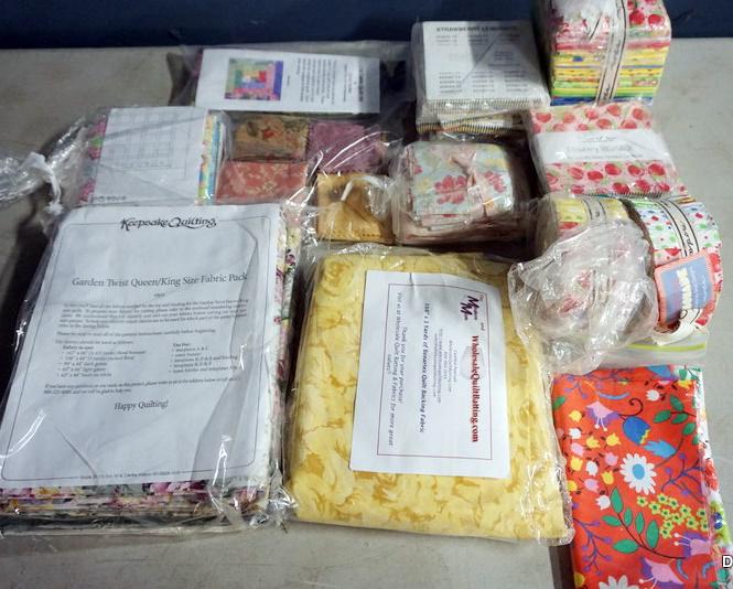 QUILT KITS AND SQUARES: QUILT KITS AND PRE CUT SQUARES FOR QUILTING