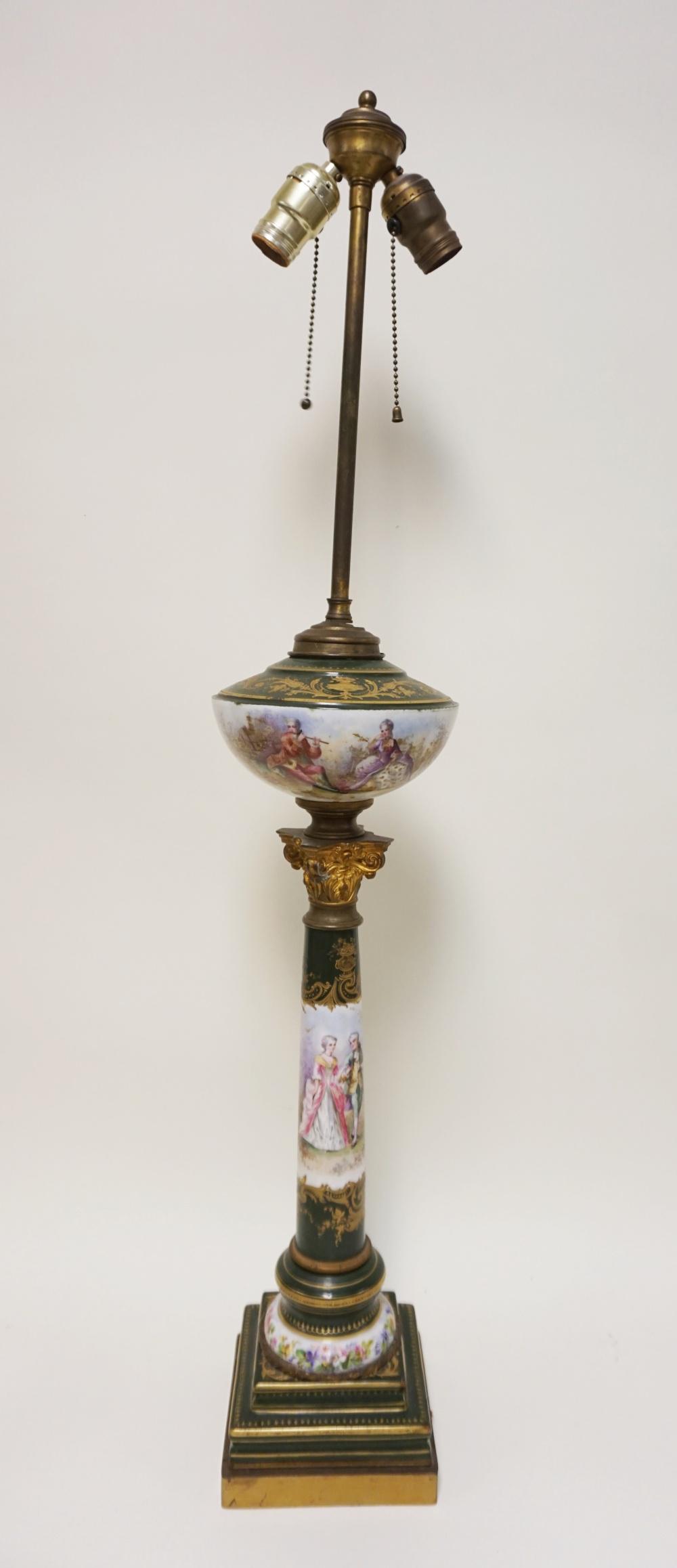 HAND PAINTED ARTIST SIGNED LAMP (1 of 4)