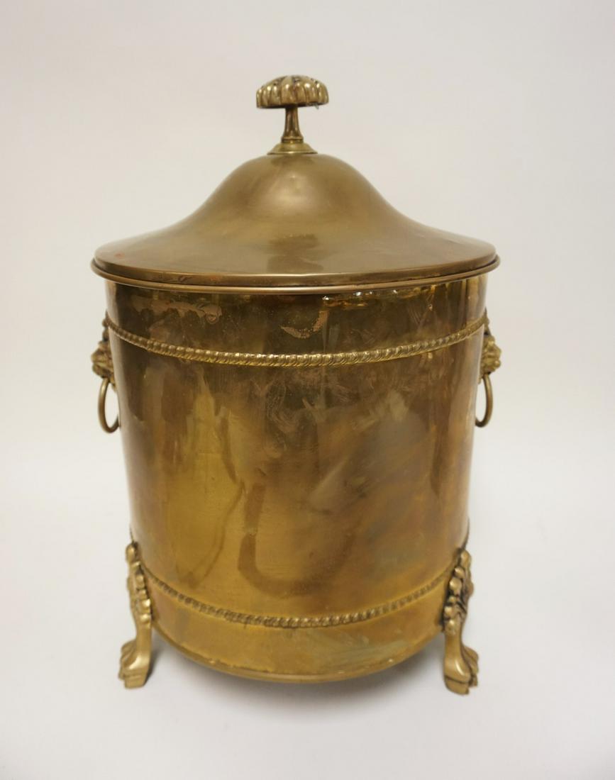 BRASS COVERED KINDLING BOX (1 of 3)