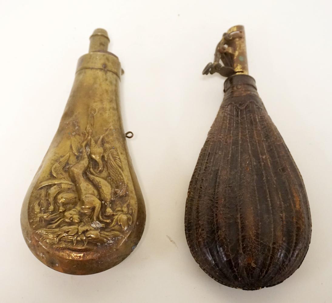 ANTIQUE POWDER FLASKS (1 of 4)