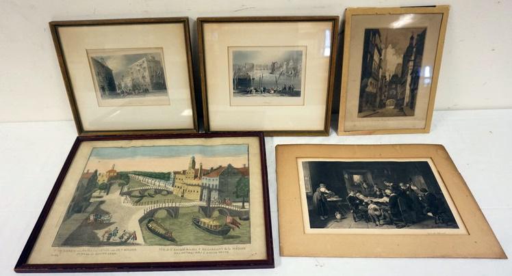 ASSORTED ANTIQUE ENGRAVINGS (1 of 5)