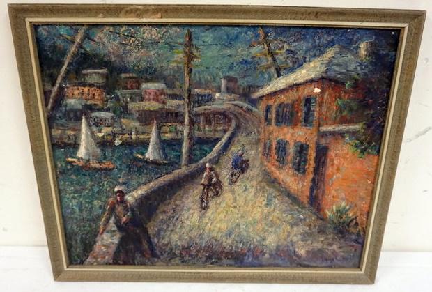 WILLIAM STODDARD LOUGHRAN OIL ON BOARD (1 of 4)