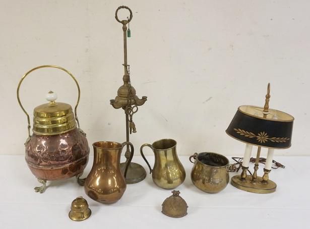ASSORTED COPPER & BRASS ITEMS (1 of 3)
