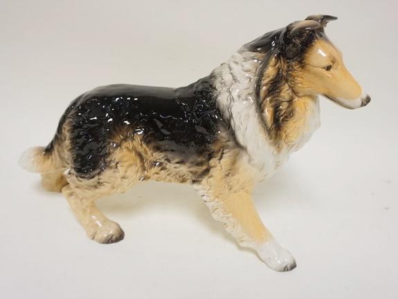 GOEBEL COLLIE DOG FIGURINE: GOEBEL COLLIE DOG FIGURINE APPROXIMATELY 12 IN H