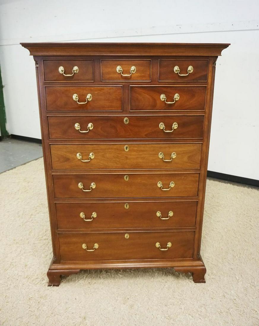 STICKLEY MAHOGANY TALL CHEST (1 of 3)