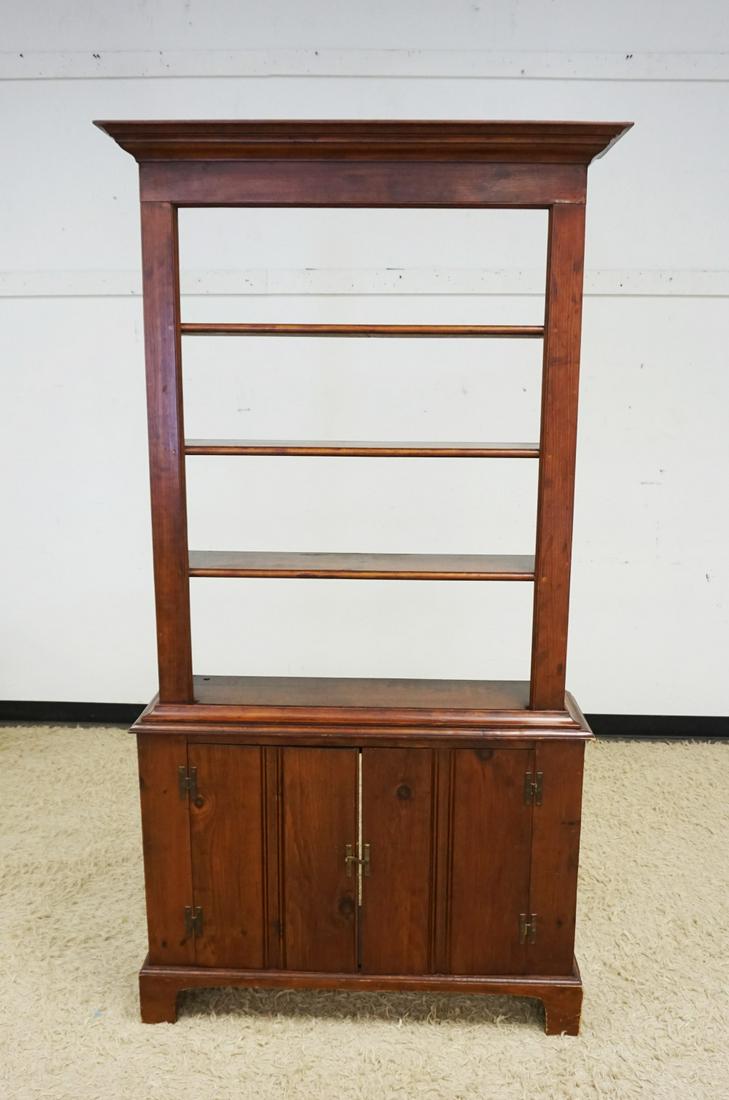 NARROW PINE CONTEMPORARY OPEN HUTCH (1 of 2)