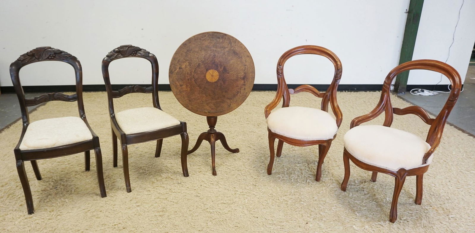 CHAIRS AND TILT TOP TABLE (1 of 4)