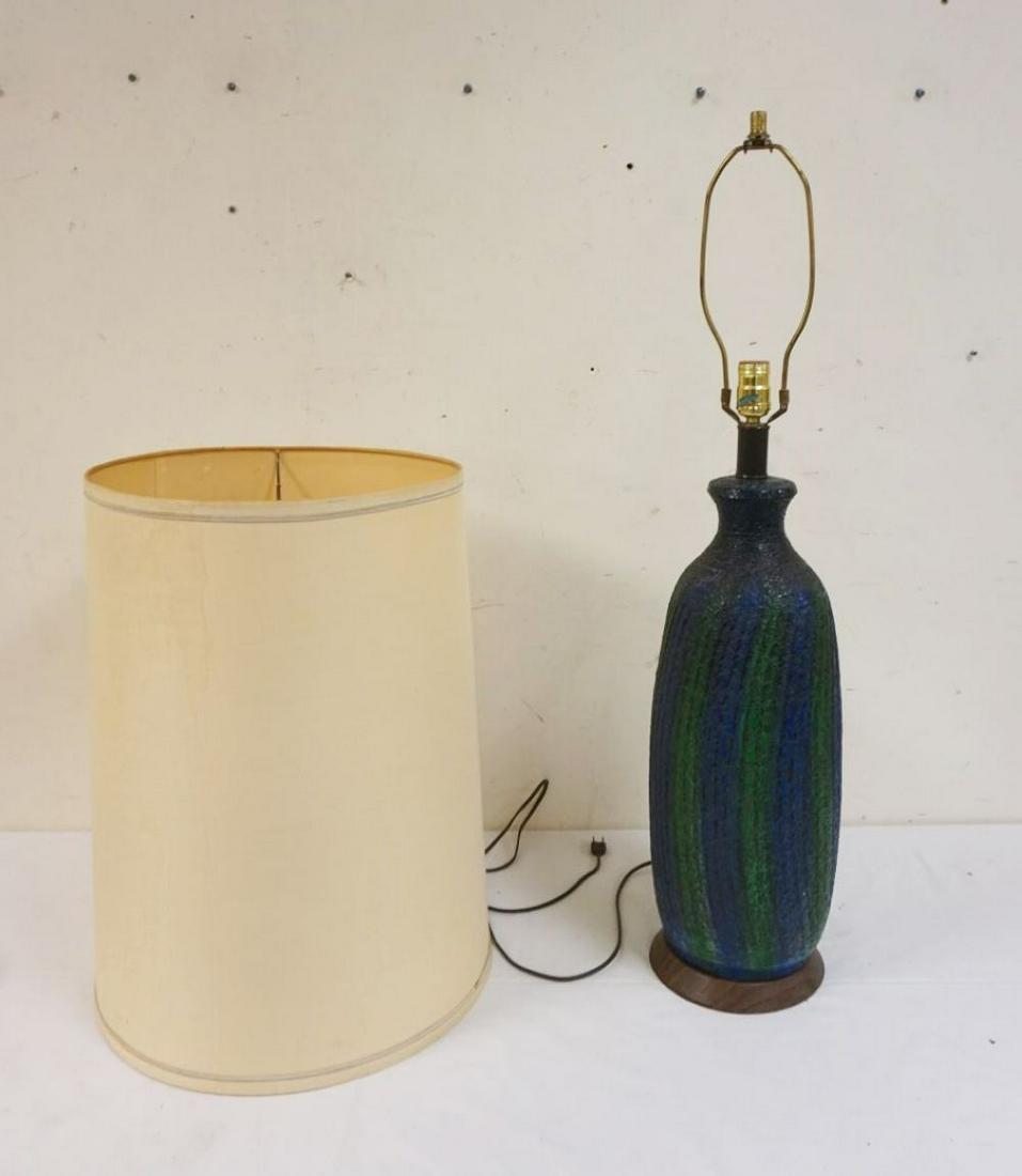 MCM MULTICOLOR POTTERY LAMP (1 of 3)