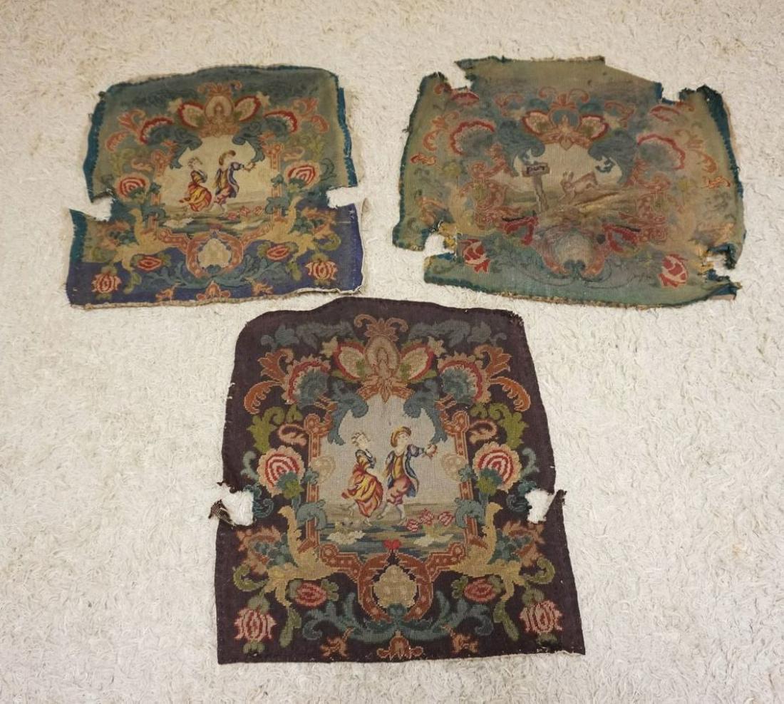3 PIECES OF ANTIQUE NEEDLEPOINT (1 of 4)