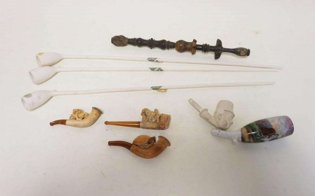 LOT OF ANTIQUE SMOKING PIPES (1 of 7)