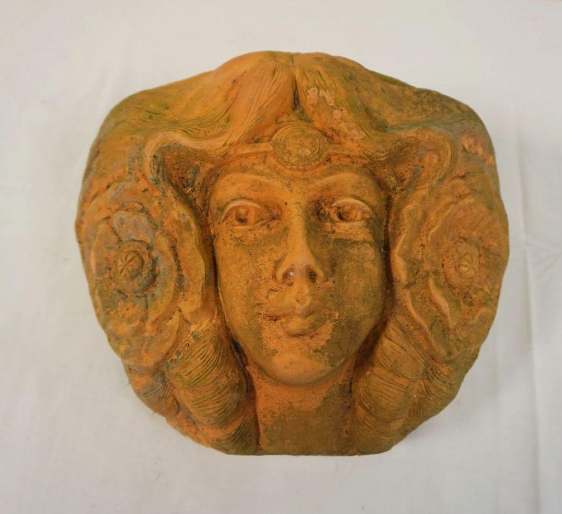 LARGE TERRACOTTA OUTDOOR WALL POCKET PLANTER (1 of 2)