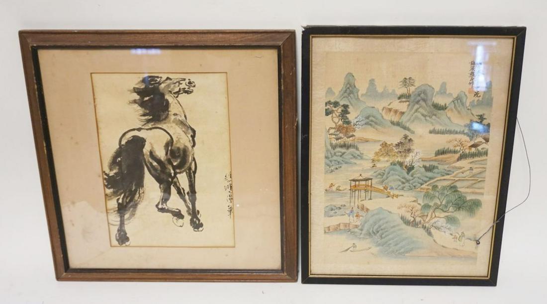 FRAMED ASIAN CHARACTER SIGNED PRINT & DRAWING (1 of 5)