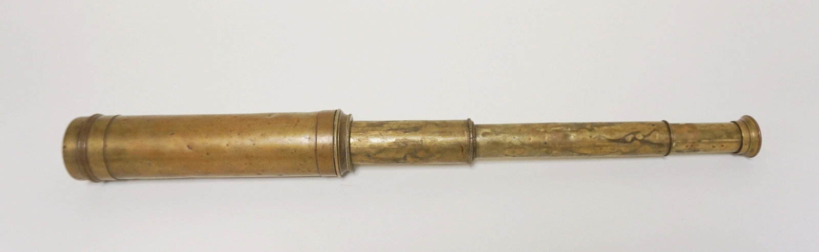 ANTIQUE BRASS SPY GLASS: ANTIQUE BRASS SPY GLASS
