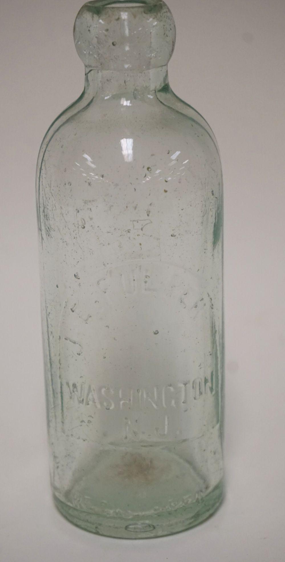 ANTIQUE BOTTLE JE FULPER: ANTIQUE BOTTLE JE FULPER, WASHINGTON NJ