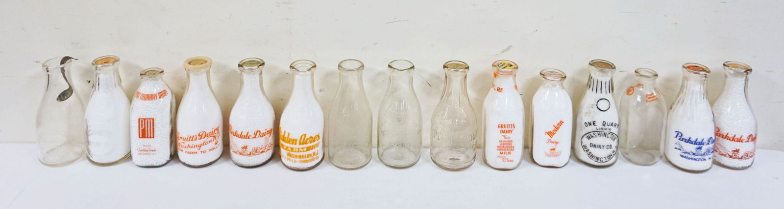 ANTIQUE QUART MILK BOTTLES (1 of 5)