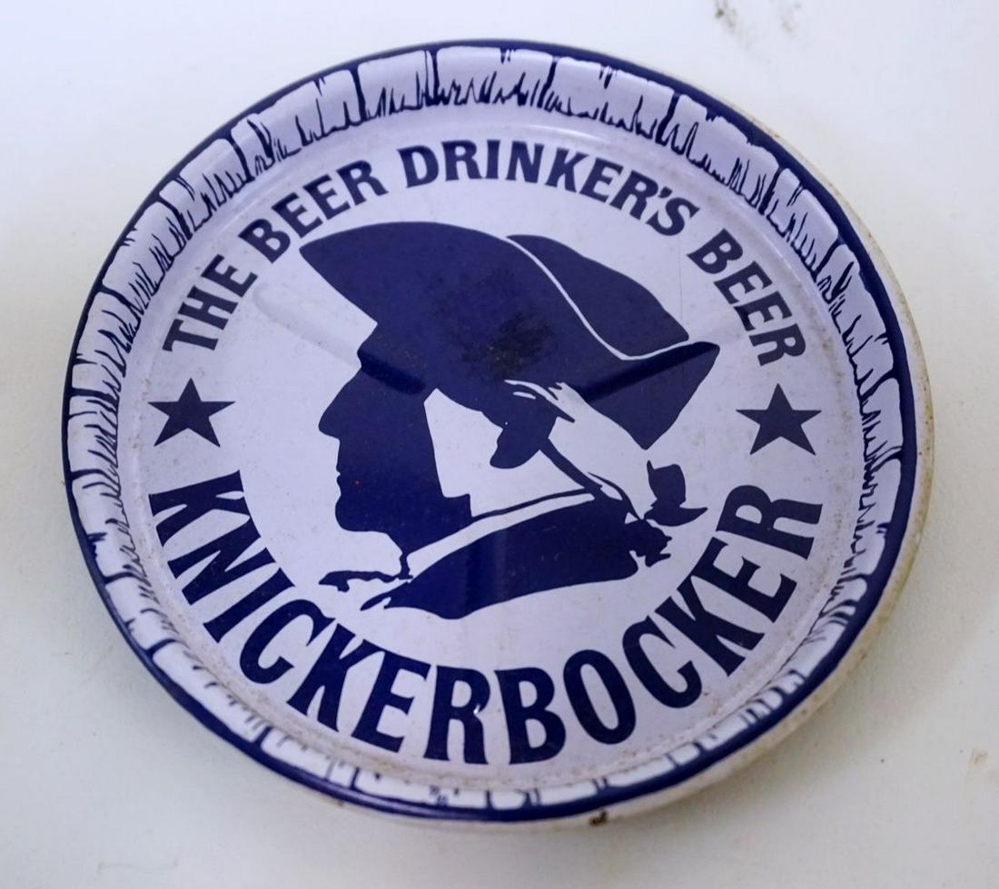 ANTIQUE KNICKERBOCKER BEER TIN TIP TRAY (1 of 2)