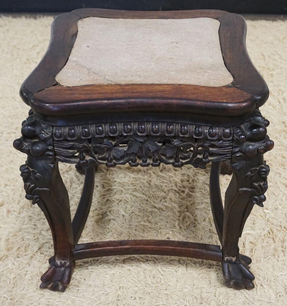 ANTIQUE ASIAN CARVED STAND (1 of 5)