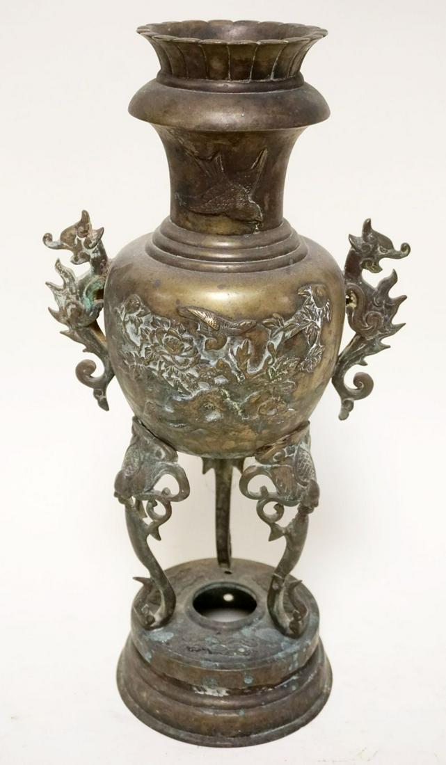 LARGE BRASS ASIAN VASE (1 of 6)