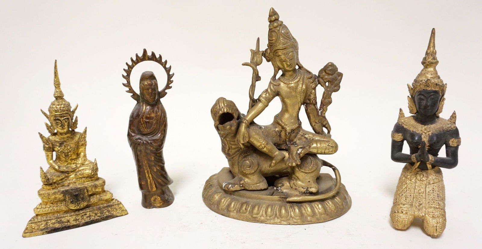 GROUP OF 4 BRASS METAL DEITIES (1 of 3)